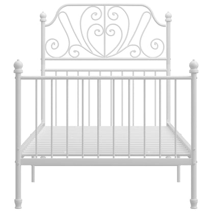 Giroletto Bianco in Metallo 90x200 cm | homemem39