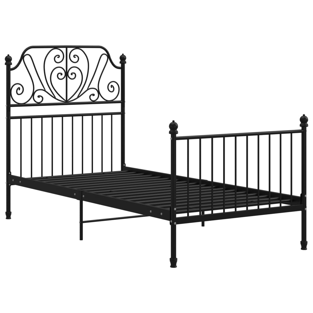 Giroletto Nero in Metallo 100x200 cm | homemem39