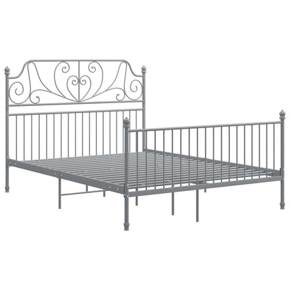 Giroletto senza Materasso Grigio in Metallo 140x200 cm