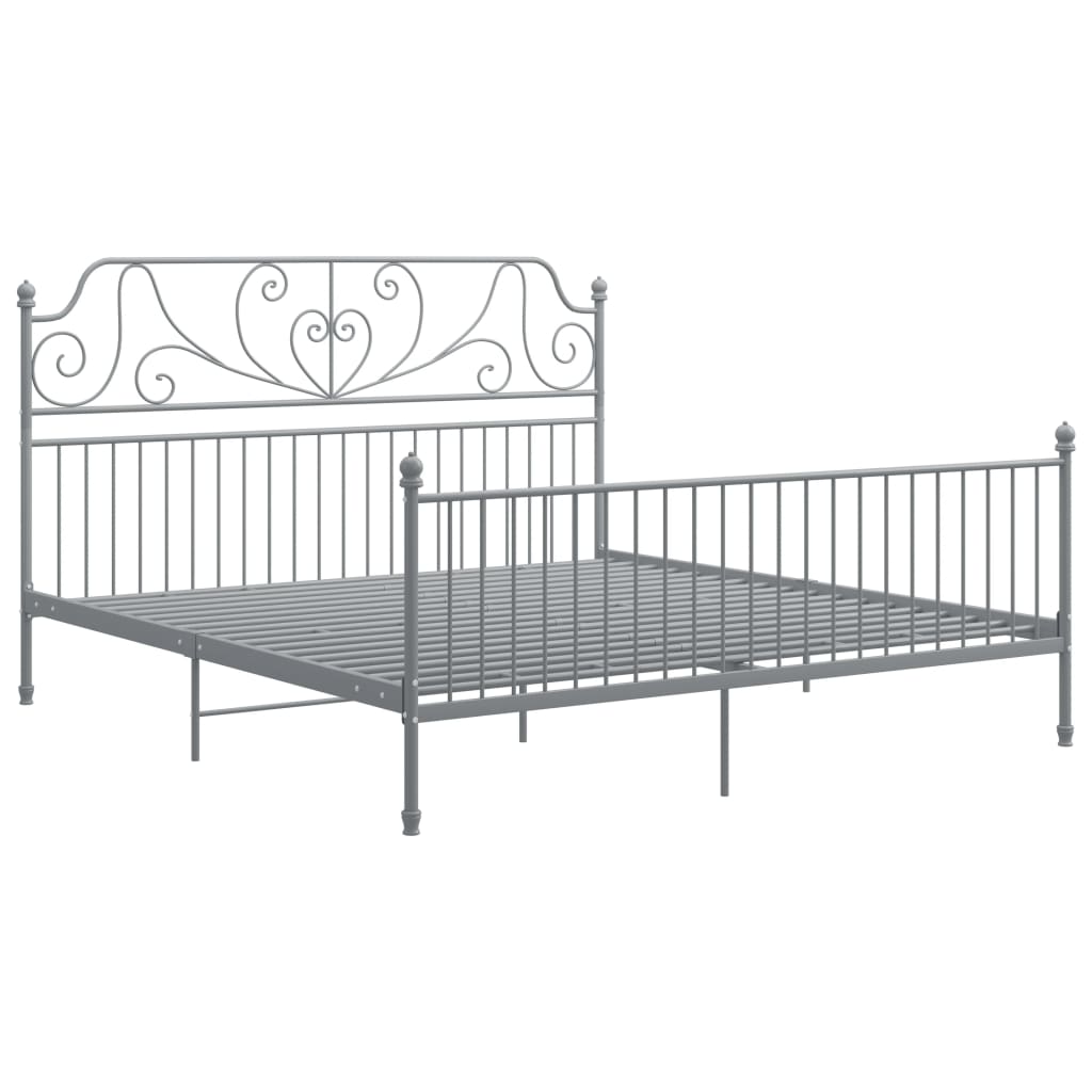 Giroletto Grigio in Metallo 180x200 cm | homemem39