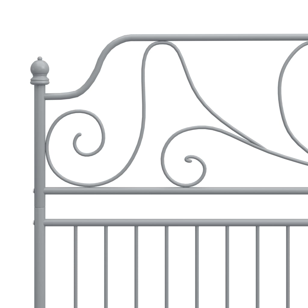 Giroletto Grigio in Metallo 180x200 cm | homemem39