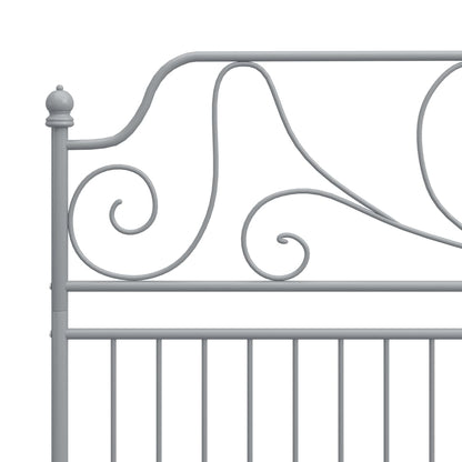 Giroletto Grigio in Metallo 180x200 cm | homemem39