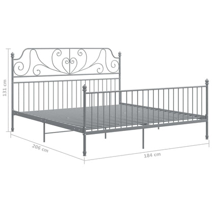 Giroletto Grigio in Metallo 180x200 cm | homemem39