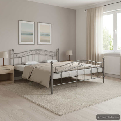 Giroletto Grigio in Metallo 140x200 cm