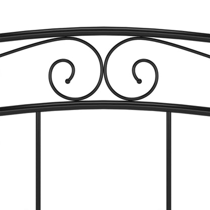 Giroletto Nero in Metallo 180x200 cm - homemem39