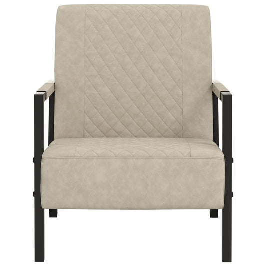Poltrona Grigio Chiaro in Similpelle - homemem39