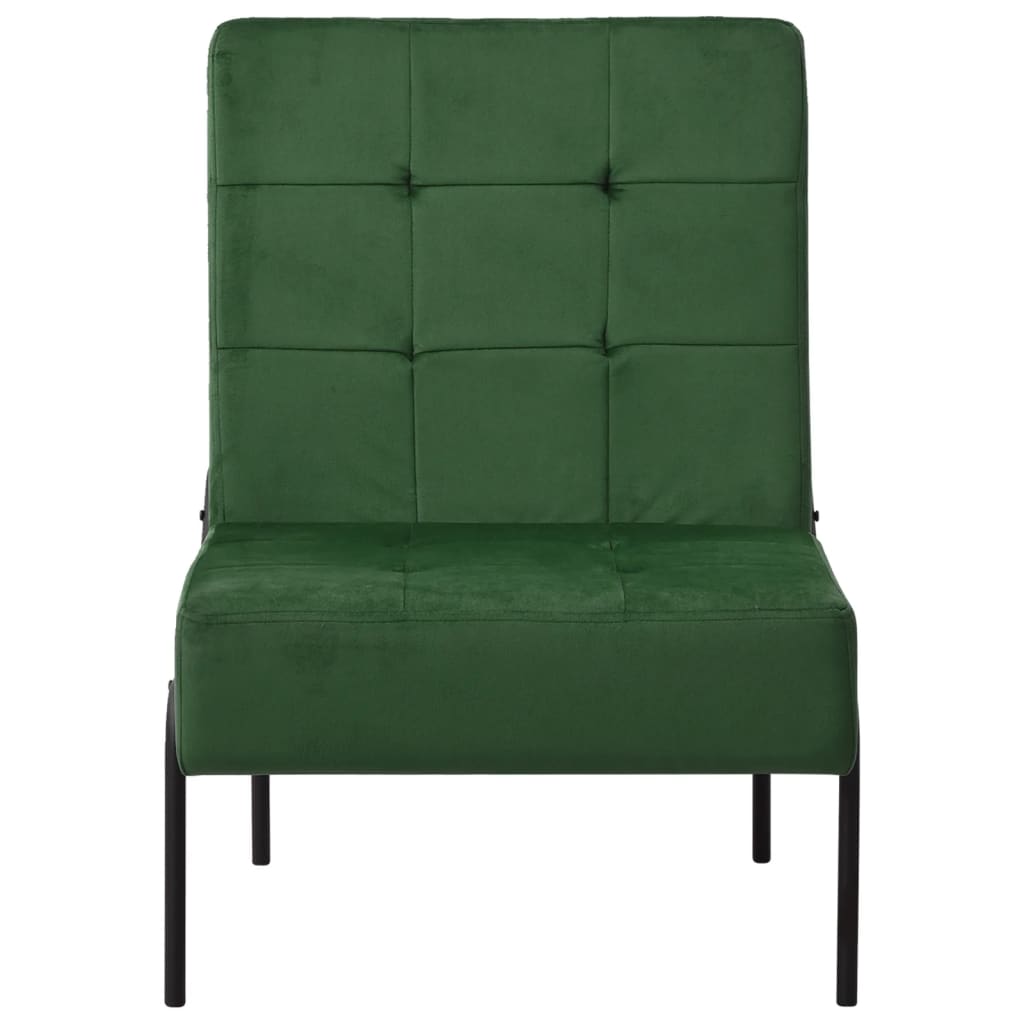 Poltrona Relax 65x79x87 cm Verde Scuro in Velluto | homemem39