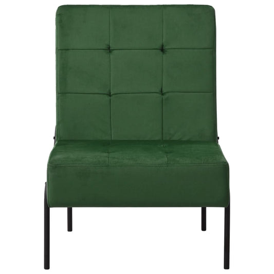 Poltrona Relax 65x79x87 cm Verde Scuro in Velluto | homemem39