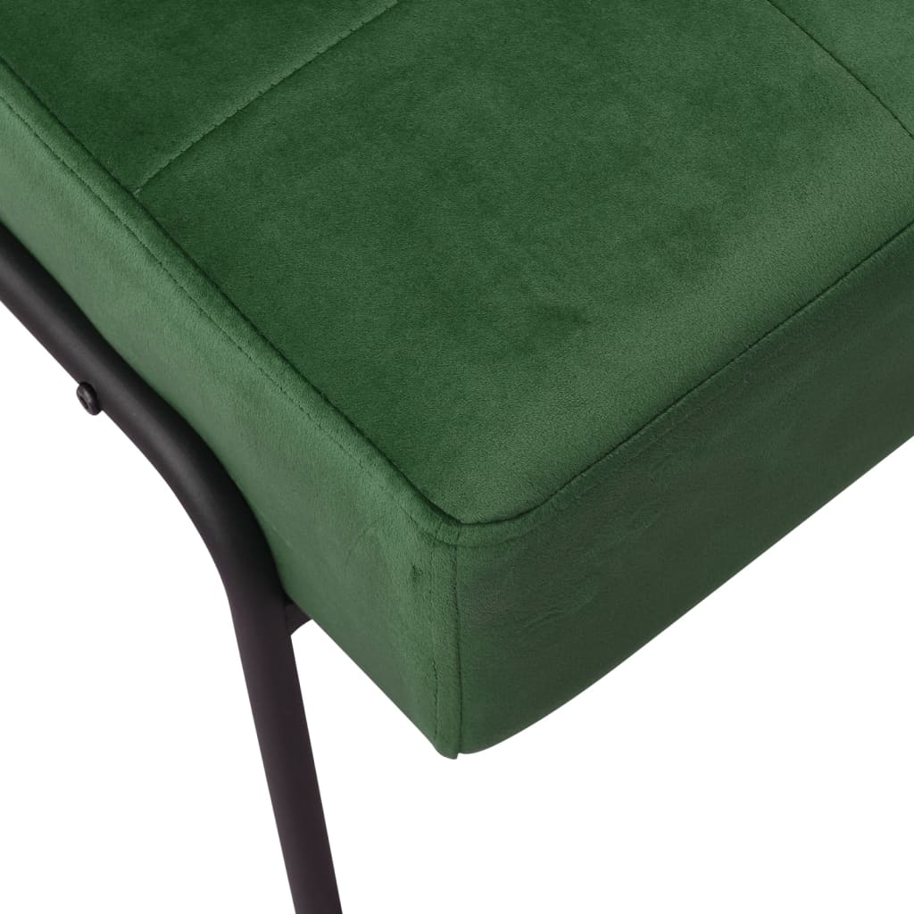 Poltrona Relax 65x79x87 cm Verde Scuro in Velluto | homemem39