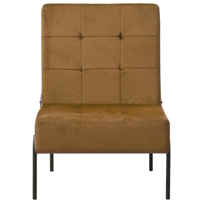 Poltrona Relax 65x79x87 cm Marrone in Velluto | homemem39