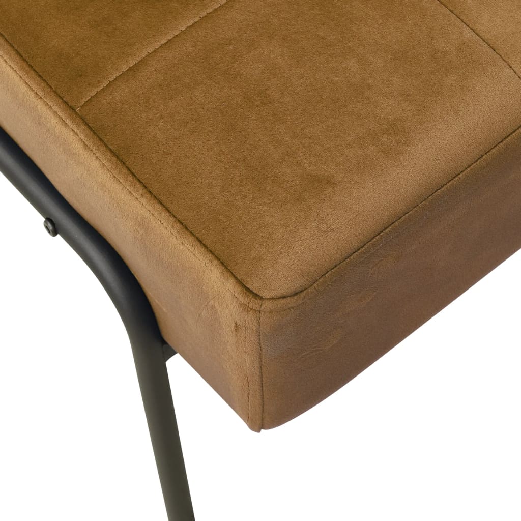 Poltrona Relax 65x79x87 cm Marrone in Velluto | homemem39