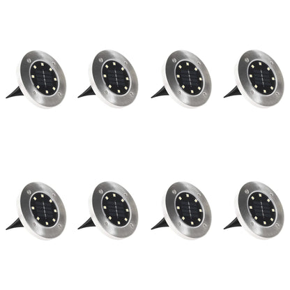 Lampade Solari da Terra 8 pz Luci a LED Colore RGB - homemem39