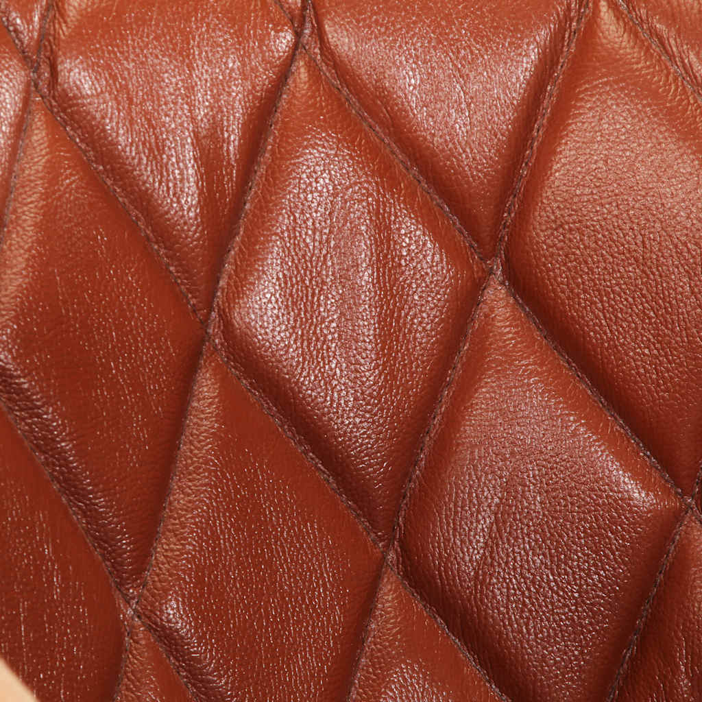 Poltrona a Pozzetto Marrone Vera Pelle e Legno Massello Mango - homemem39