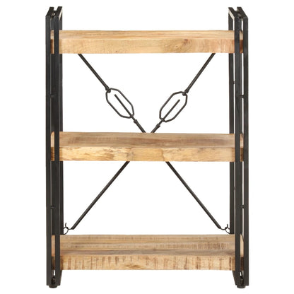 Libreria a 3 Ripiani 60x30x80 cm in Legno Massello di Mango | homemem39