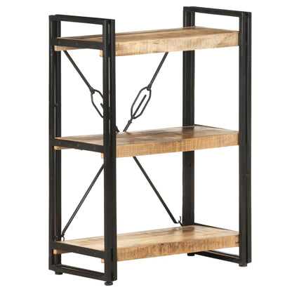Libreria a 3 Ripiani 60x30x80 cm in Legno Massello di Mango | homemem39