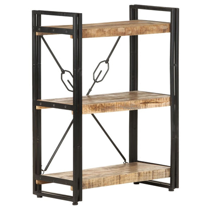 Libreria a 3 Ripiani 60x30x80 cm in Legno Massello di Mango | homemem39