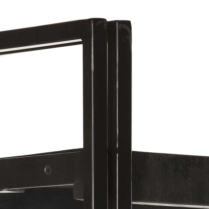 Libreria a 3 Ripiani 40x30x80cm Nero in Legno Massello di Mango | homemem39