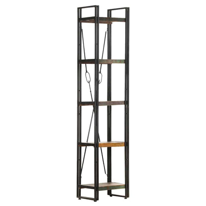 Libreria a 5 Ripiani 40x30x180cm in Massello di Recupero | homemem39