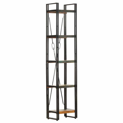 Libreria a 5 Ripiani 40x30x180cm in Massello di Recupero | homemem39
