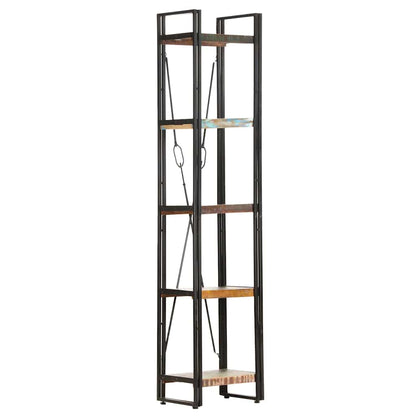 Libreria a 5 Ripiani 40x30x180cm in Massello di Recupero | homemem39