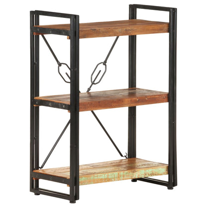 Libreria a 3 Ripiani 60x30x80 cm in Massello di Recupero | homemem39