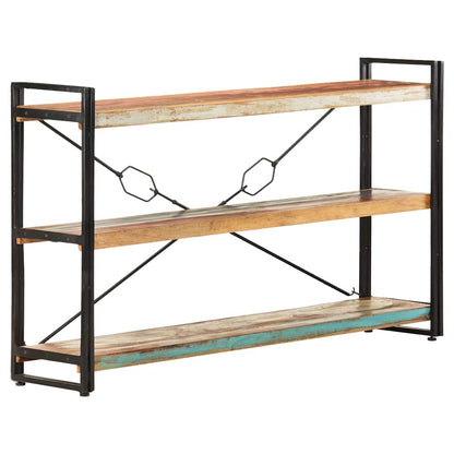 Libreria a 3 Ripiani 140x30x80 cm in Massello di Recupero | homemem39