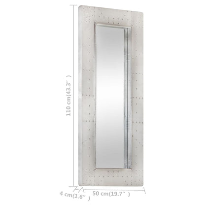Specchio Stile Aviatore 110x50 cm in Metallo | homemem39
