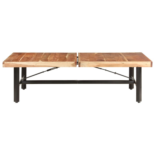 Tavolino da Salotto 142x90x42 cm in Legno Massello di Acacia | homemem39