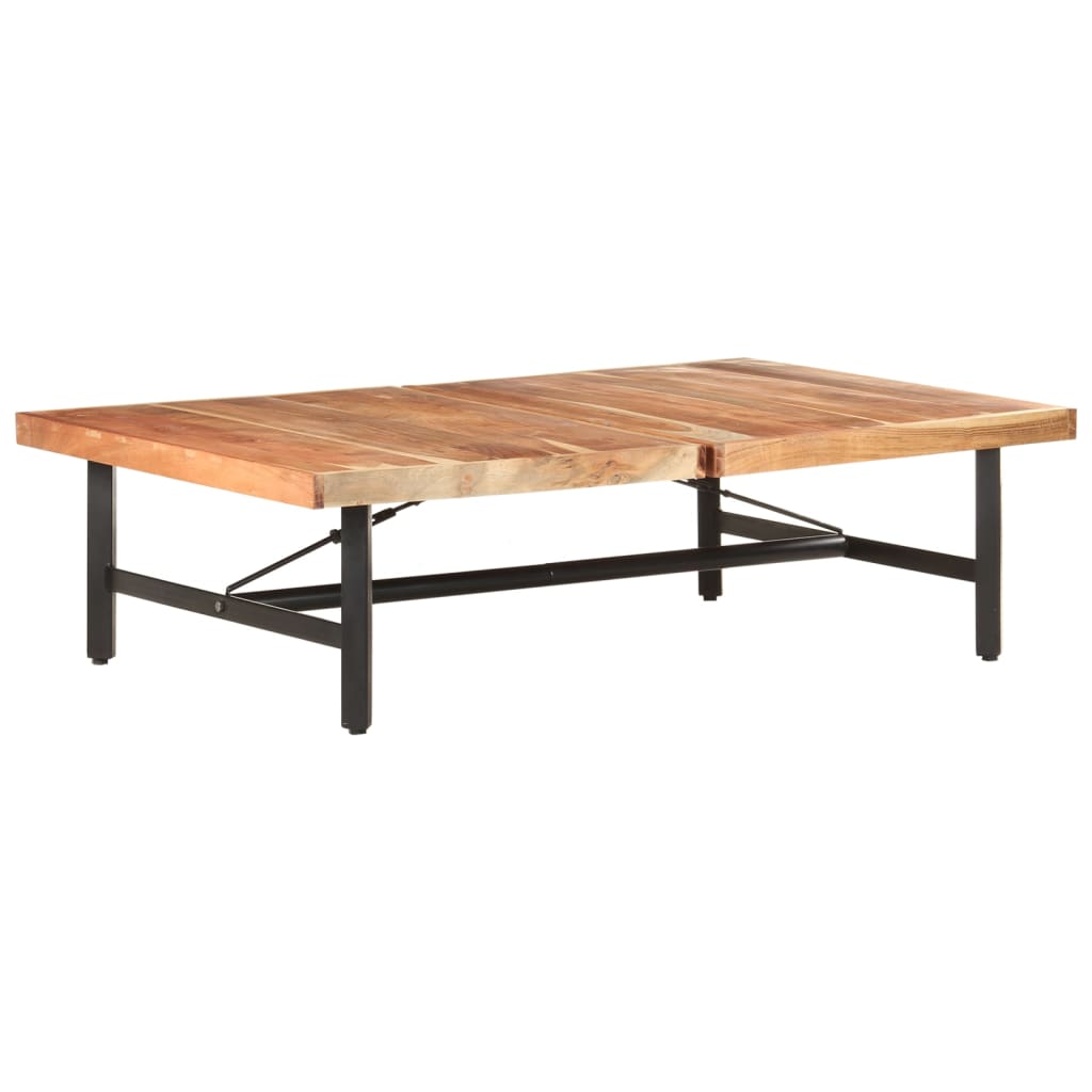 Tavolino da Salotto 142x90x42 cm in Legno Massello di Acacia | homemem39