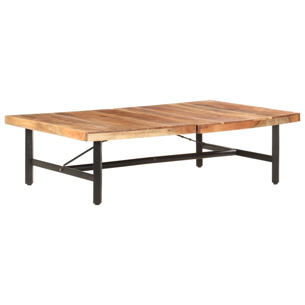Tavolino da Salotto 142x90x42 cm in Legno Massello di Acacia | homemem39