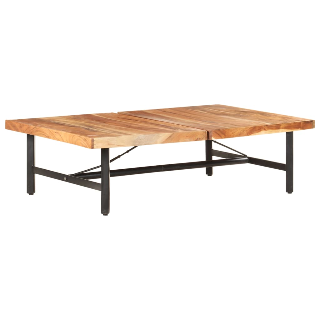 Tavolino da Salotto 142x90x42 cm in Legno Massello di Acacia | homemem39