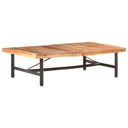 Tavolino da Salotto 142x90x42 cm in Legno Massello di Acacia | homemem39