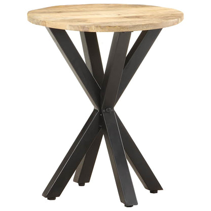 Tavolino di Servizio 48x48x56cm in Legno Massello di Mango