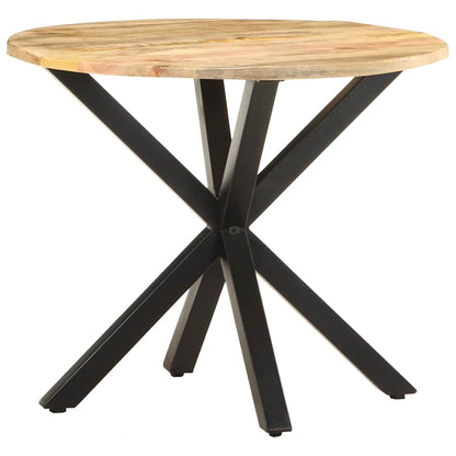 Tavolino di Servizio 68x68x56 cm in Legno Massello di Mango