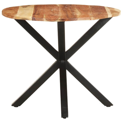 Tavolino di Servizio 68x68x56 cm in Legno Massello di Acacia