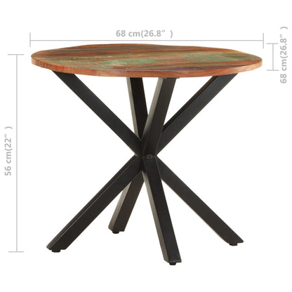 Tavolino di Servizio 68x68x56 cm in Legno Massello di Recupero | homemem39