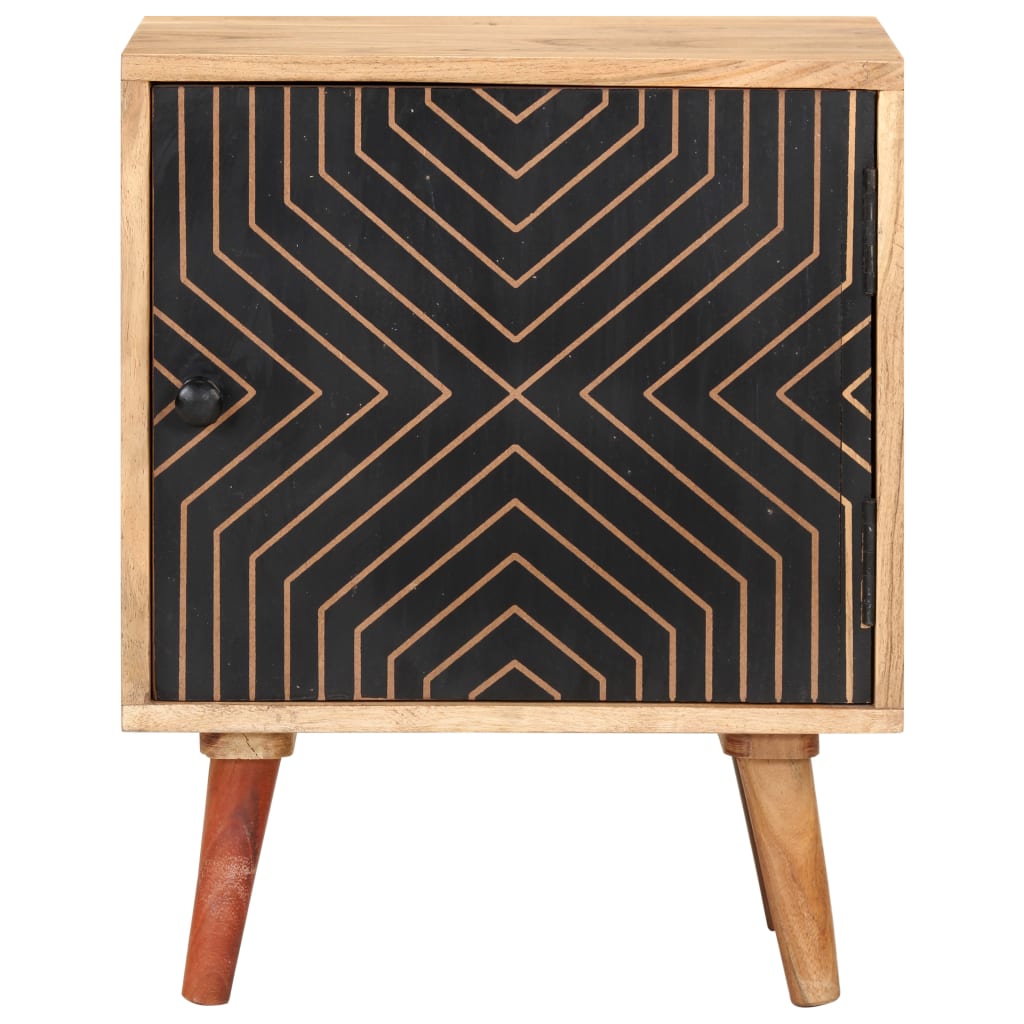 Comodino 40x30x50 cm in Legno Massello di Acacia | homemem39