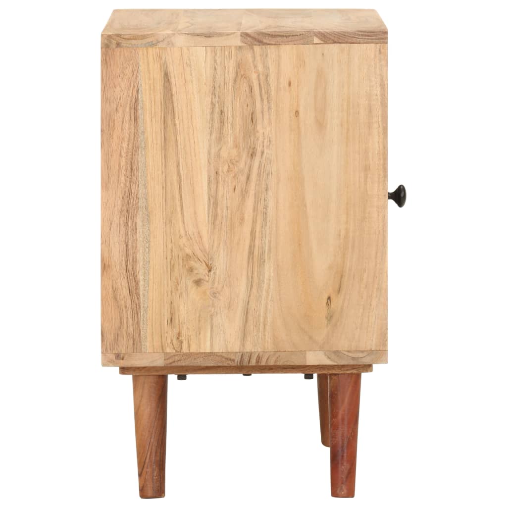 Comodino 40x30x50 cm in Legno Massello di Acacia | homemem39