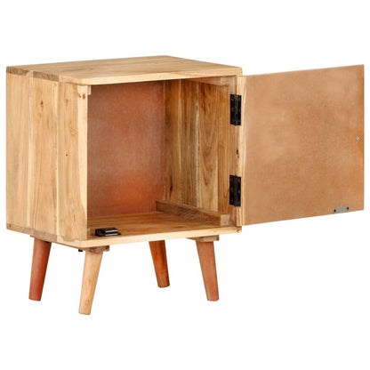 Comodino 40x30x50 cm in Legno Massello di Acacia | homemem39