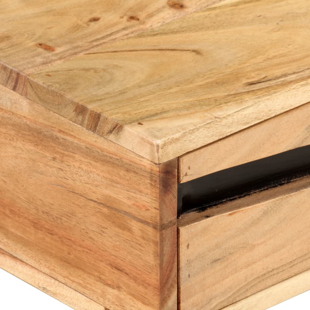 Tavolino da Salotto 88x50x42 cm in Legno Massello di Acacia | homemem39