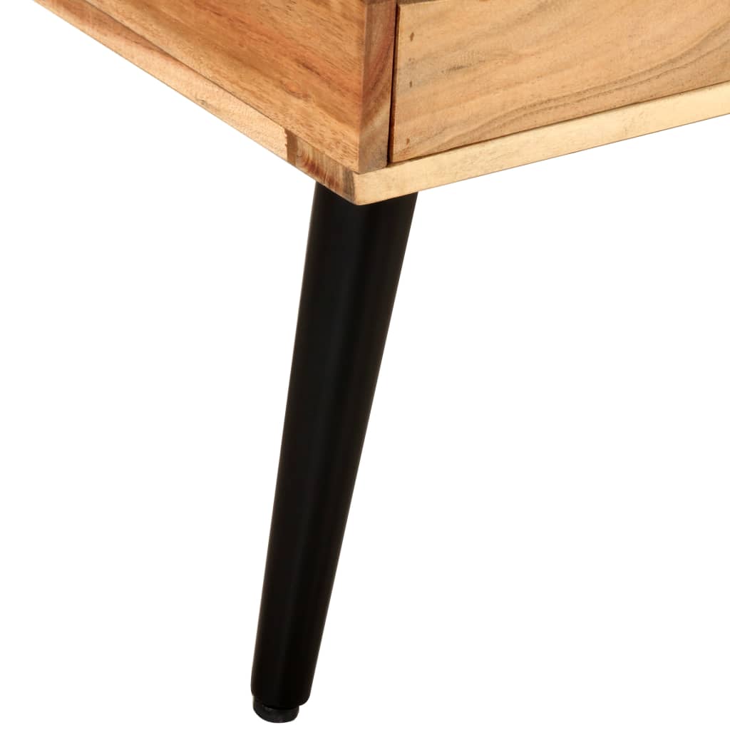Tavolino da Salotto 88x50x42 cm in Legno Massello di Acacia | homemem39