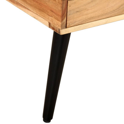 Tavolino da Salotto 88x50x42 cm in Legno Massello di Acacia | homemem39