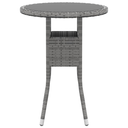Set Divani da Giardino 5 pz in Polyrattan Grigio - homemem39