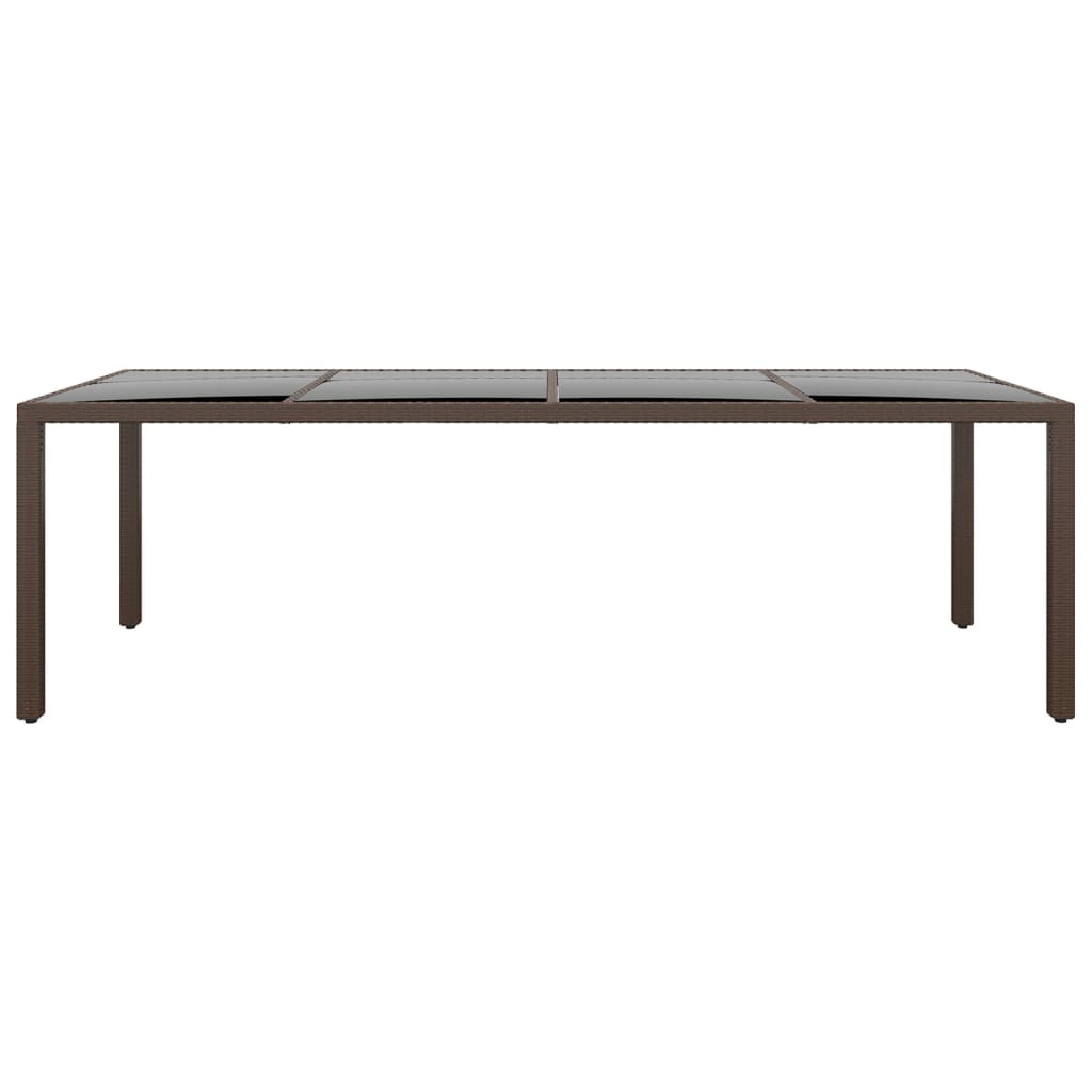 Set da Pranzo da Giardino 11 pz in Polyrattan Marrone - homemem39