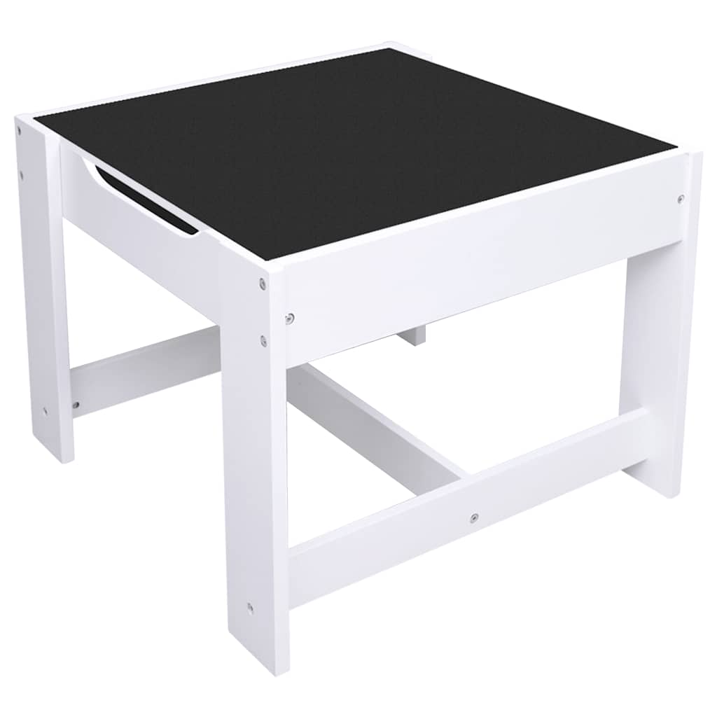 Tavolo per Bambini con 2 Sedie Bianco in MDF | homemem39