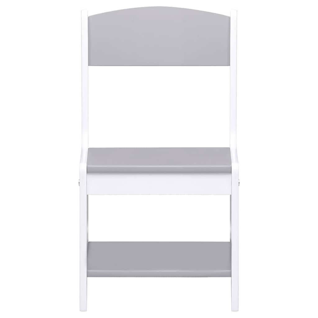 Tavolo per Bambini con 2 Sedie Bianco in MDF | homemem39