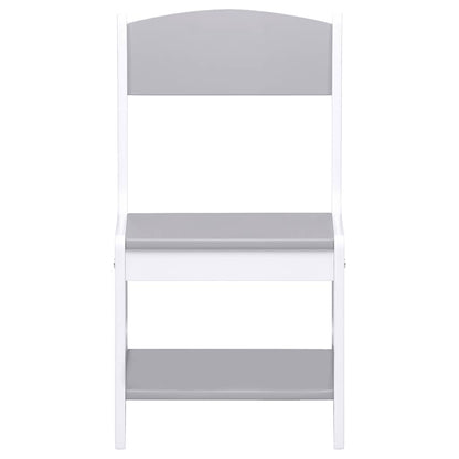 Tavolo per Bambini con 2 Sedie Bianco in MDF | homemem39