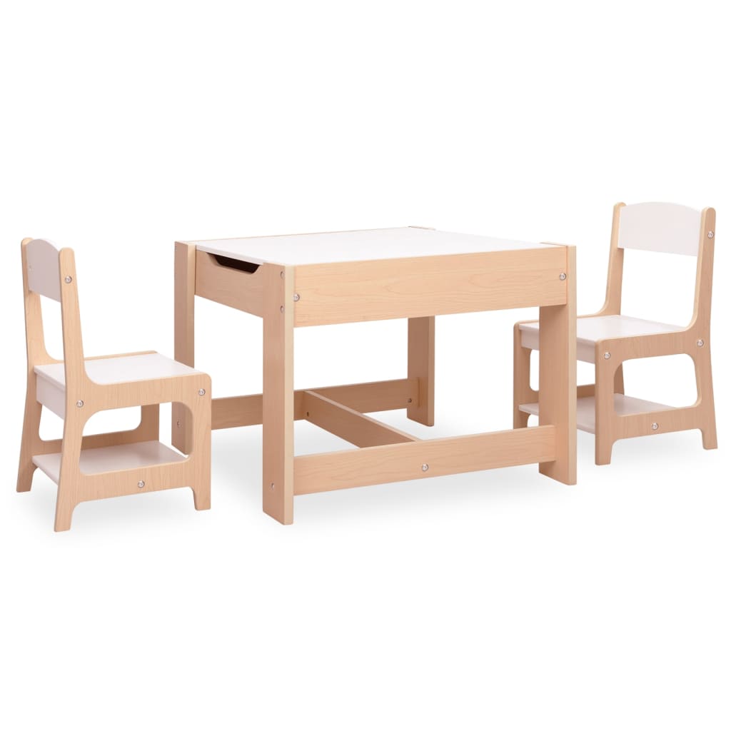 Tavolo per Bambini con 2 Sedie in MDF | homemem39