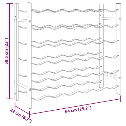 Portavini da 36 Bottiglie Nero in Ferro