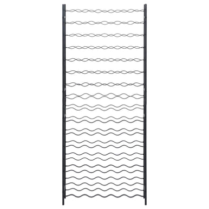 Portavini da 96 Bottiglie Nero in Ferro